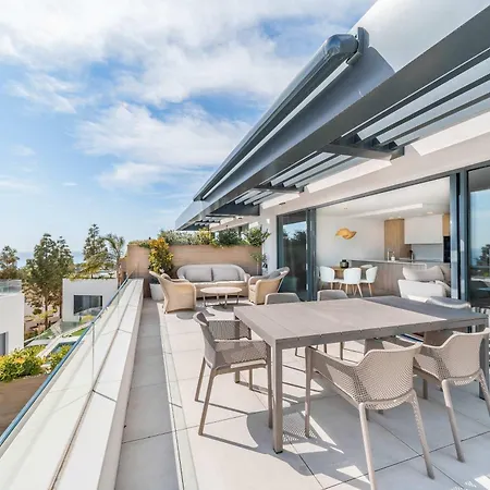公寓 Acebos Private Pool Terrace Sea Views 马尔韦利亚
